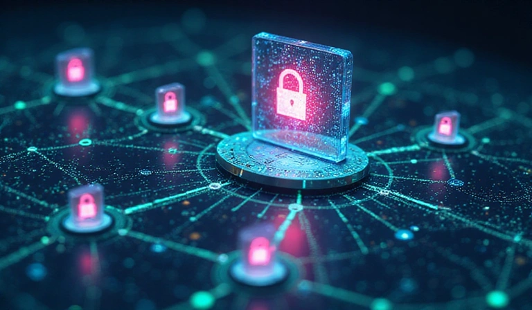 Ilustración de seguridad de datos y privacidad
